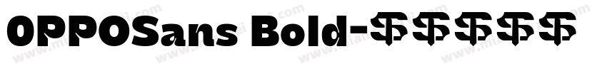 0PPOSans Bold字体转换